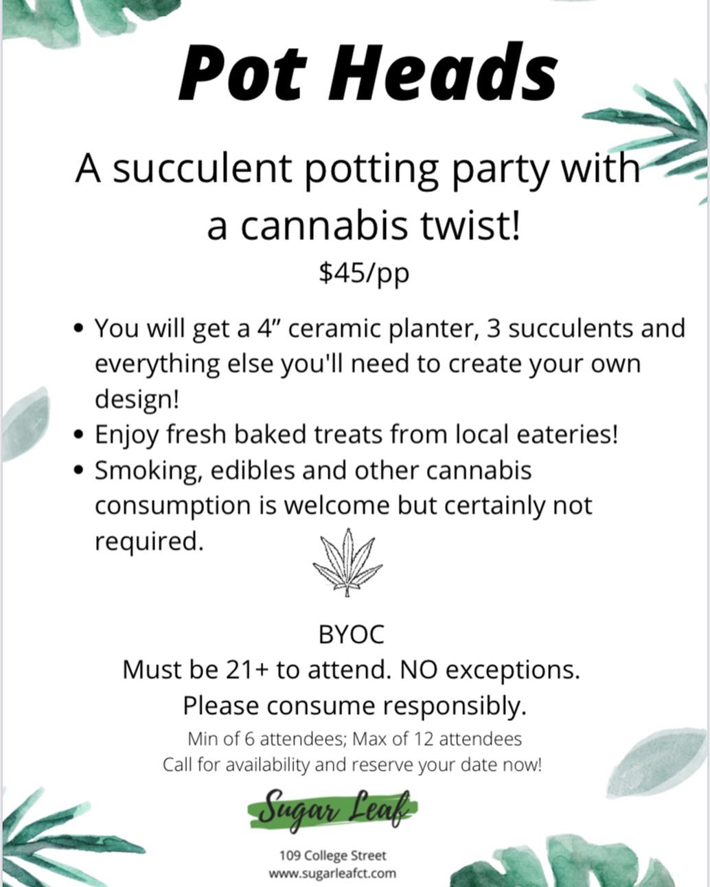 Private events with a cannabis twist!